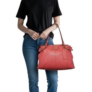 Coach Madison Kara Leather Carryall Four Compartments Great Condition Vintage